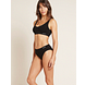 Boody Menstruatieondergoed Bikinislip Zwart Licht / Normaal Maat XS 1ST model 3