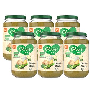Olvarit 6m+ Broccoli Kalkoen Rijst 200GR