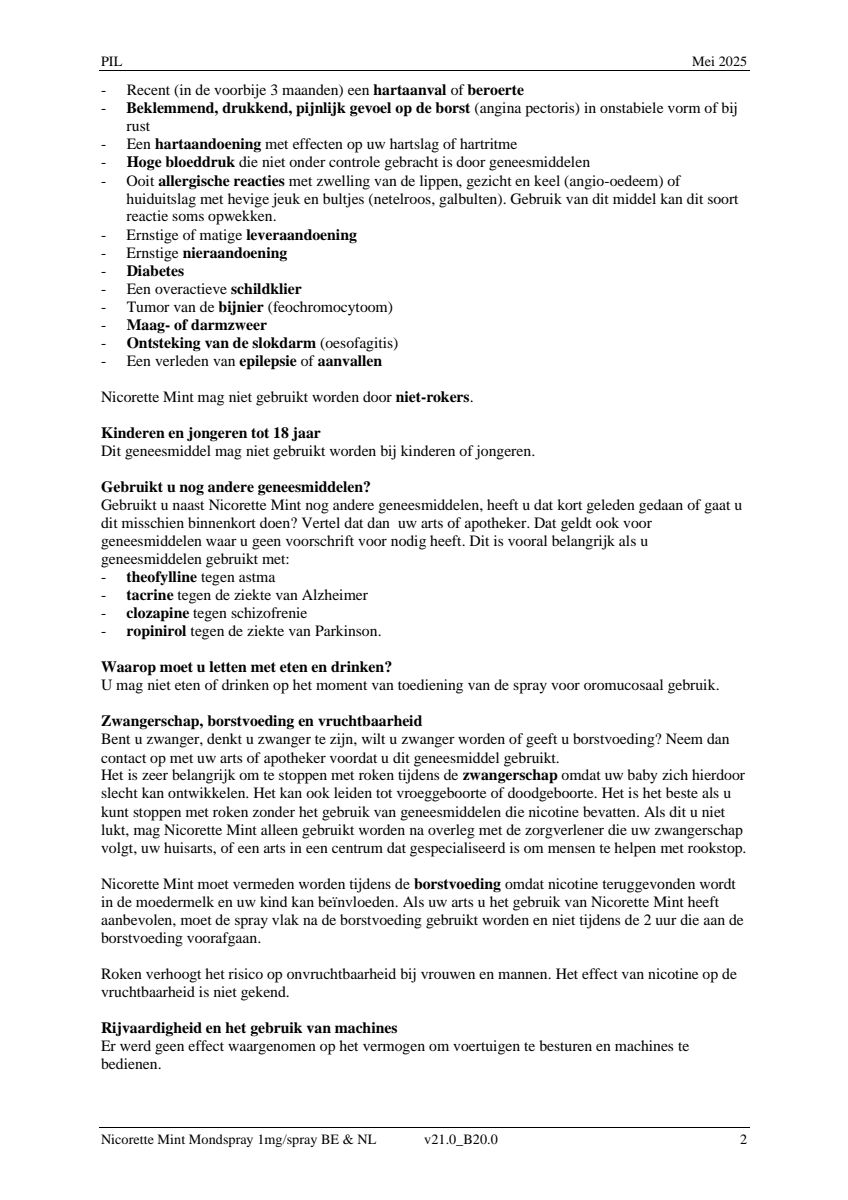 Mint Mondspray afbeelding van document #2, leaflet