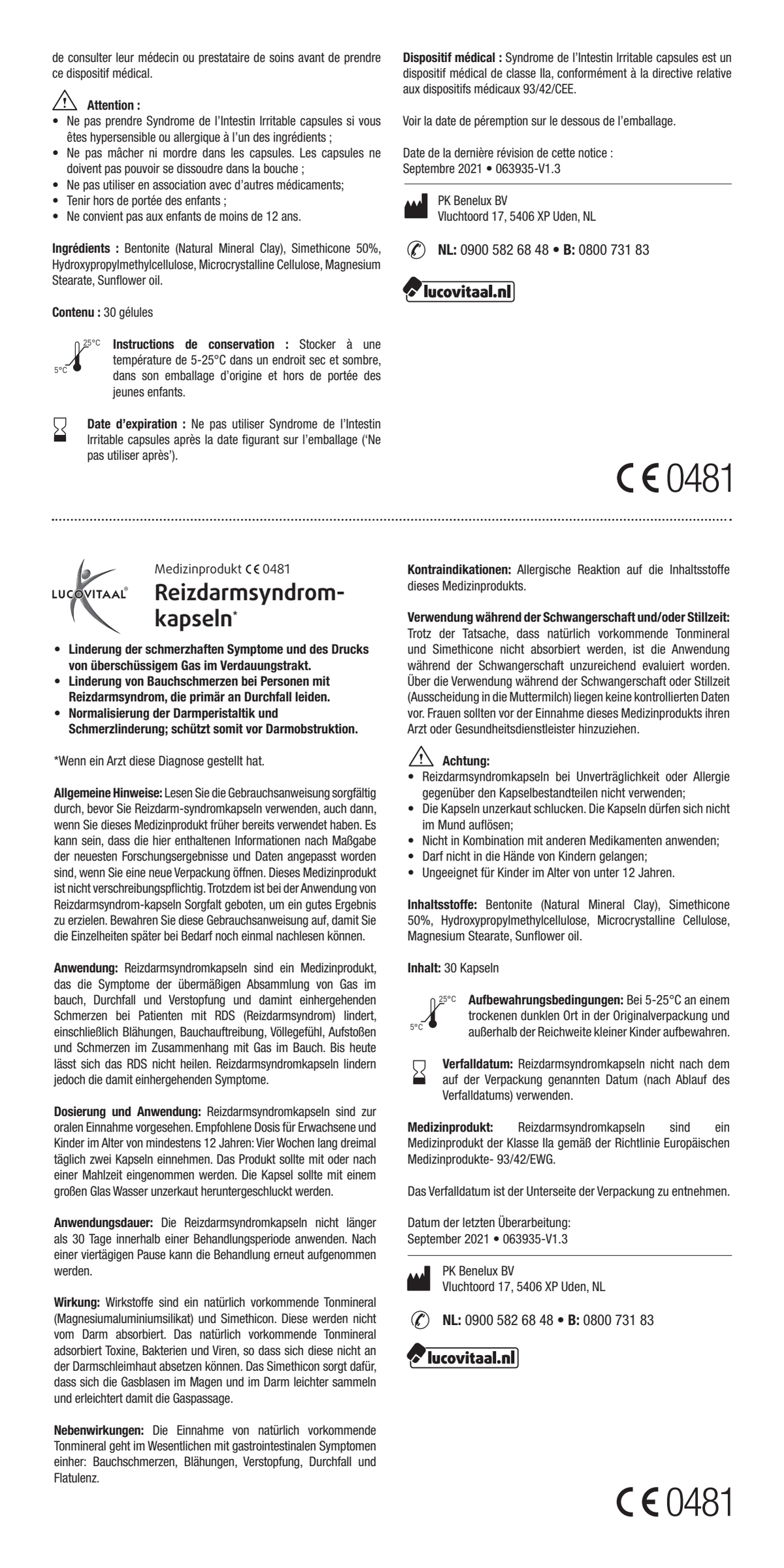 Prikkelbare Darm Syndroom Capsules afbeelding van document #2, instructions