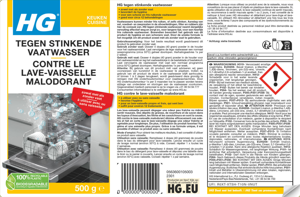 Aircare Tegen Stinkende Vaatwassers afbeelding van document #1, label