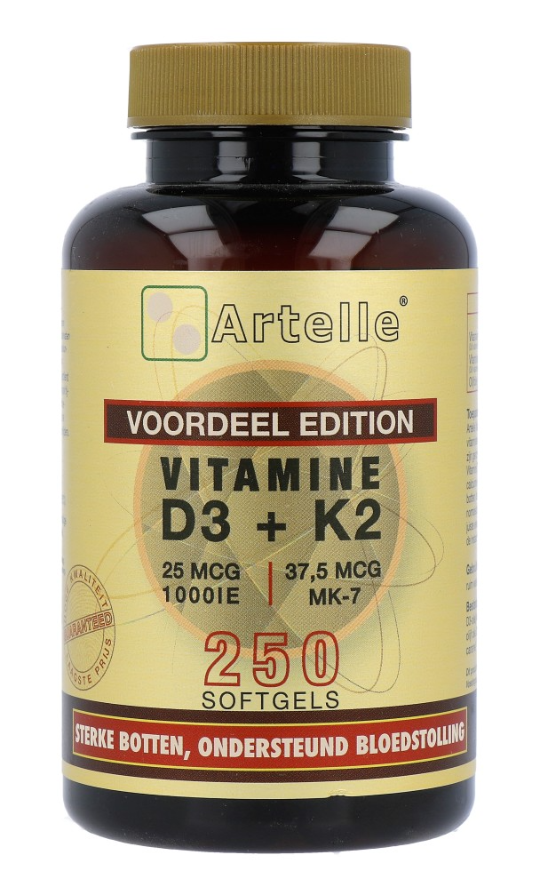 Artelle Vitamine D3 & K2 Softgels afbeelding 1