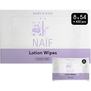 Naif Baby & Kids Lotion Billendoekjes Voordeelverpakking 8x54ST Naif Baby & Kids Lotion Billendoekjes Voordeelverpakking 8x54ST