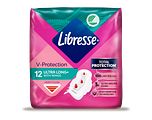Libresse V-Protection Ultra Long+ Wings Maandverband 12ST