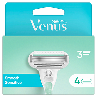 Gillette Venus Smooth Sensitive Scheermesjes 4ST