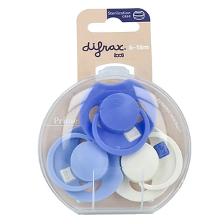 Difrax Lovi Fopspenen Blue 6-18M 3ST