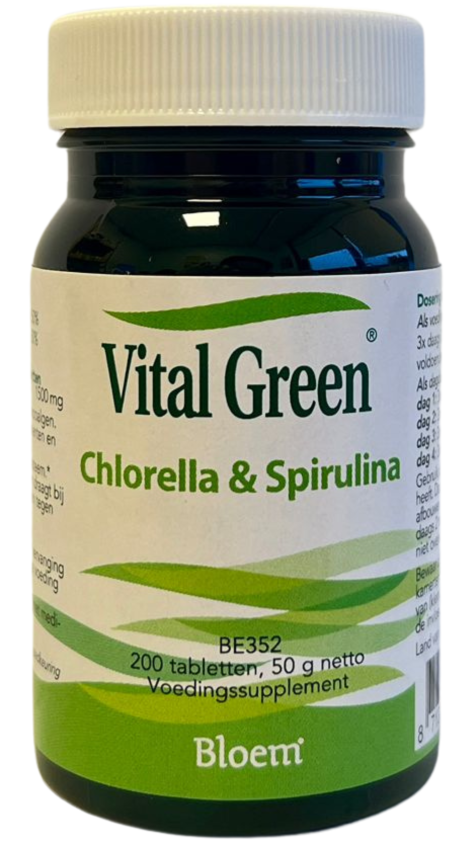 Bloem Vital Green Chlorella & Spirulina Tabletten 200TB