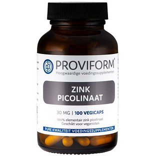 Proviform Zink Picolinaat 30mg Capscules 100VCP
