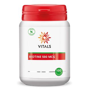 Vitals Biotine 500mcg Capsules 100CP Vitals Biotine 500mcg Capsules 100CP