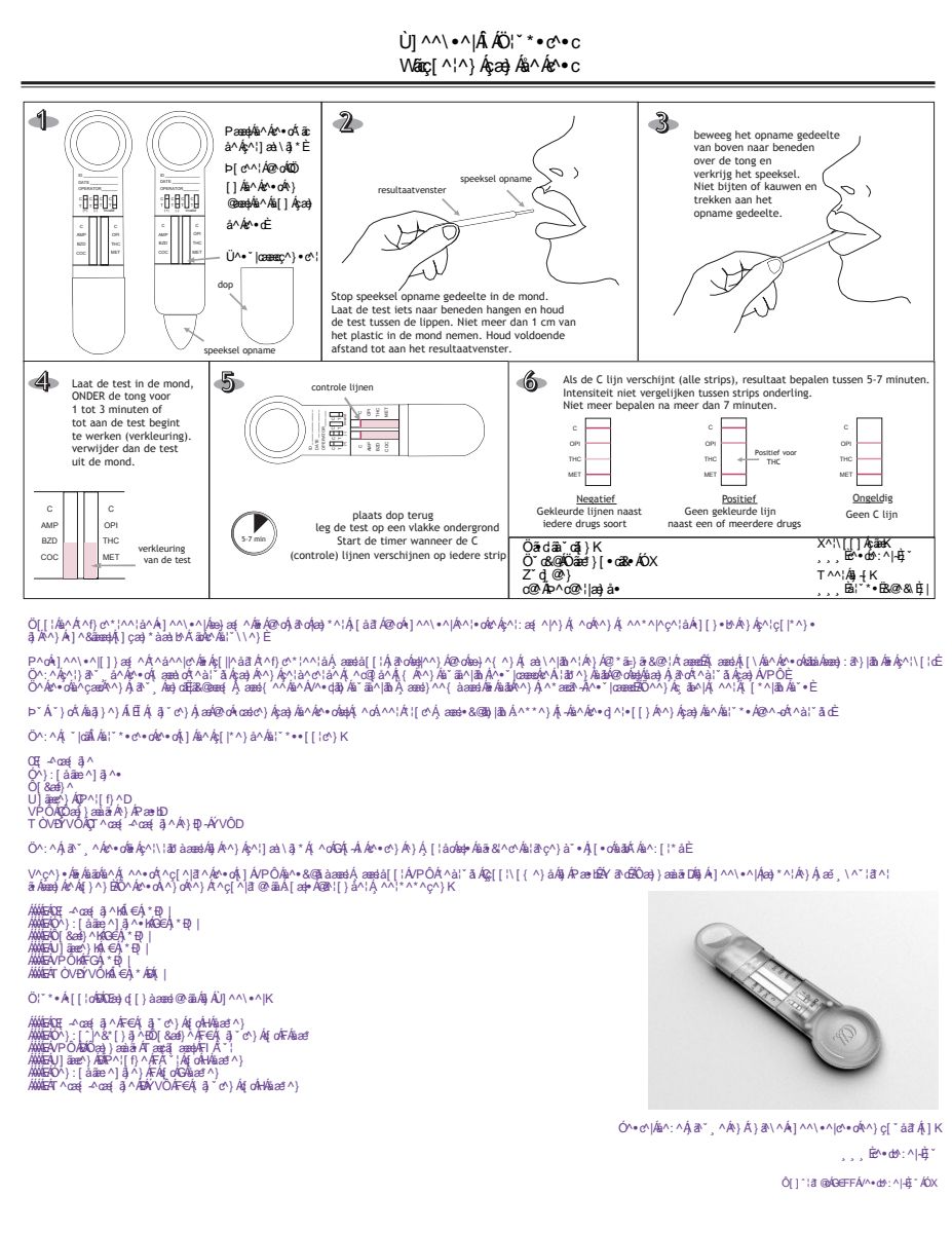 Drugstest Speeksel Multi 6 afbeelding van document #1, instructions
