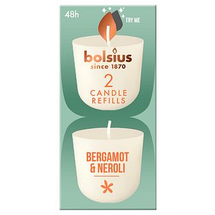 Bolsius Bergamot & Neroli Candle Refills 2ST Bolsius Bergamot & Neroli Candle Refills 2ST