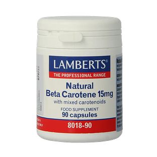 Lamberts Bèta Caroteen 15 mg Natuurlijk Capsules 90CP Lamberts Bèta Caroteen 15 mg Natuurlijk Capsules 90CP