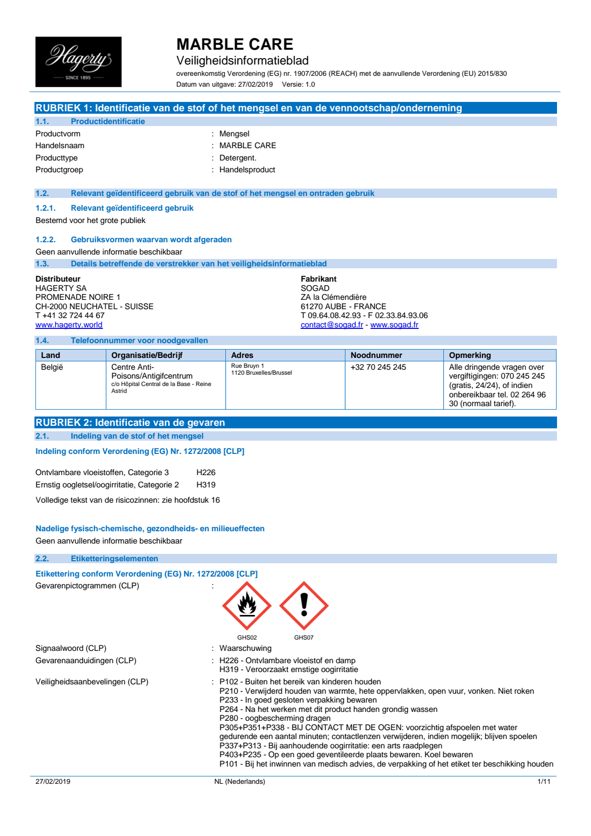 Marble Care Marmer Reiniger afbeelding van document #1, info_folder