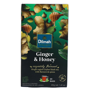 Dilmah Ginger & Honey Ceylon Tea 20ZK