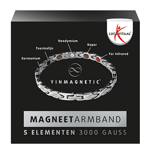 Lucovitaal Yinmagnetic Magneet Armband Zilver 1ST Lucovitaal Yinmagnetic Magneet Armband Zilver 1ST