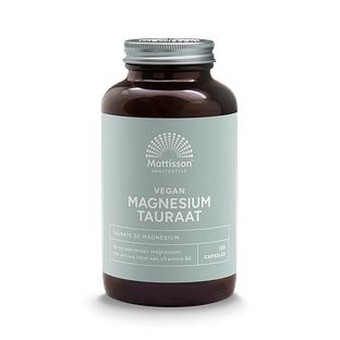 Mattisson HealthStyle Vegan Magnesium Tauraat Capsules 120VCP