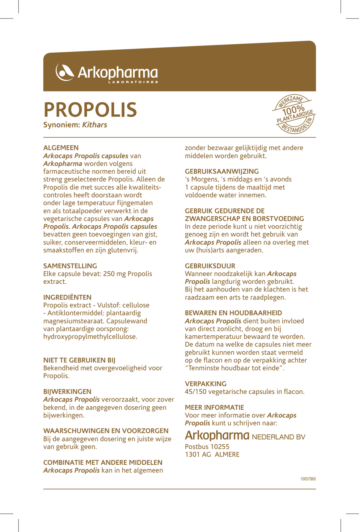Propolis Capsules afbeelding van document #1, instructions