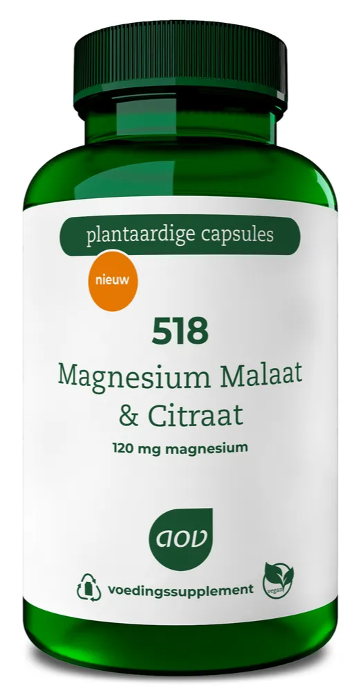AOV 518 Magnesium Malaat & Citraat Capsules 90VCP