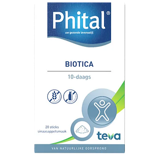 Phital Biotica 10-daags Sticks Sinaasappel 20ST Phital Biotica 10-daags Sticks Sinaasappel 20ST