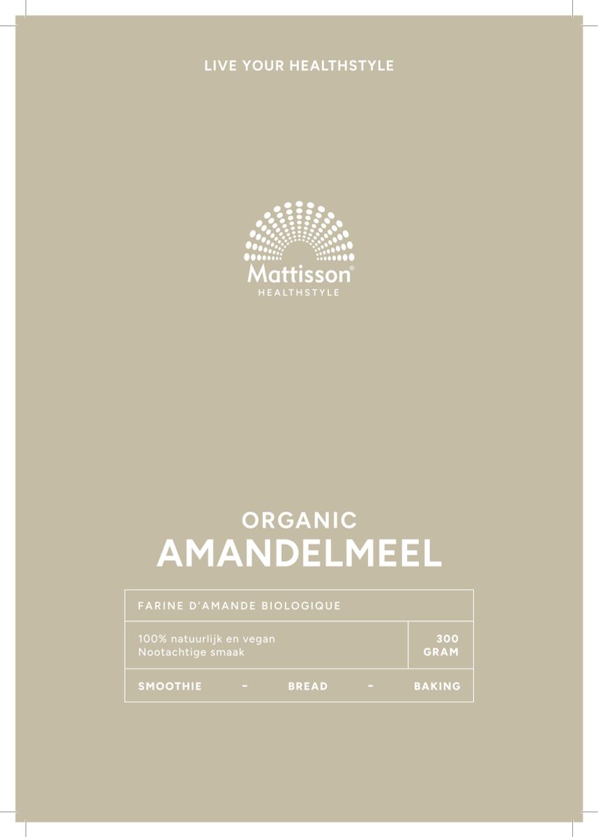 Biologische Amandelmeel afbeelding van document #1, label