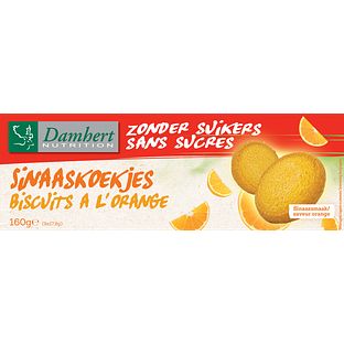 Damhert Zonder Suikers Sinaaskoekjes 160GR Damhert Zonder Suikers Sinaaskoekjes 160GR