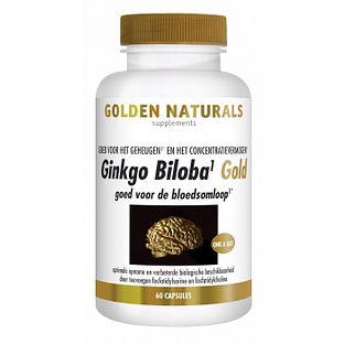 Golden Naturals Ginkgo Biloba Gold Capsules 60VCP