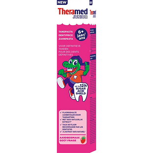 Theramed Junior Tandpasta Aardbei 6+ jaar 75ML