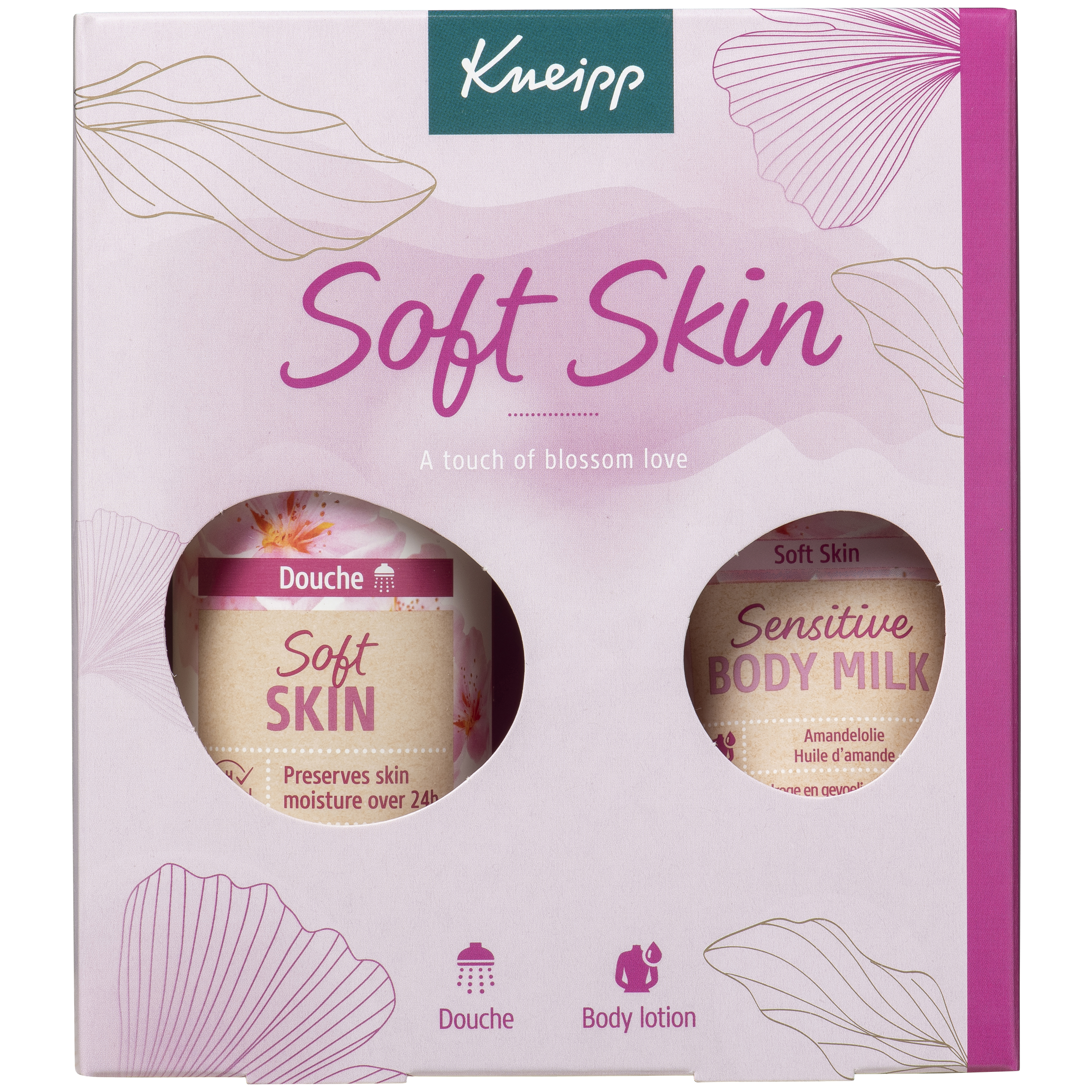 Kneipp Soft Skin Douche & Body Milk Geschenkset