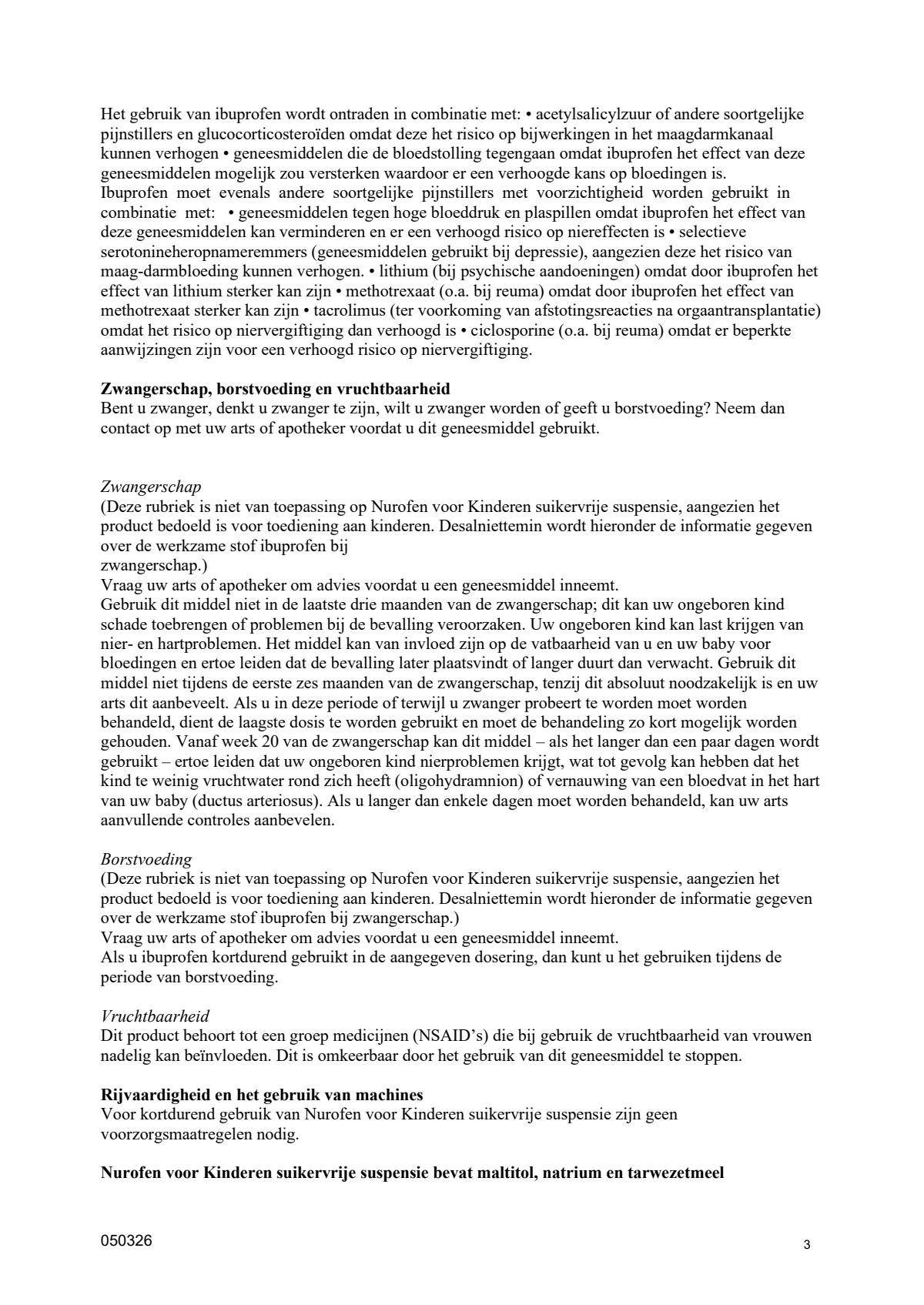 Kinderen Suspensie Suikervrij Vanaf 3 Maanden afbeelding van document #3, leaflet