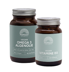 Mattisson HealthStyle -Omega-3 Algenolie en Vitamine D3 Combiset 2 Stuks