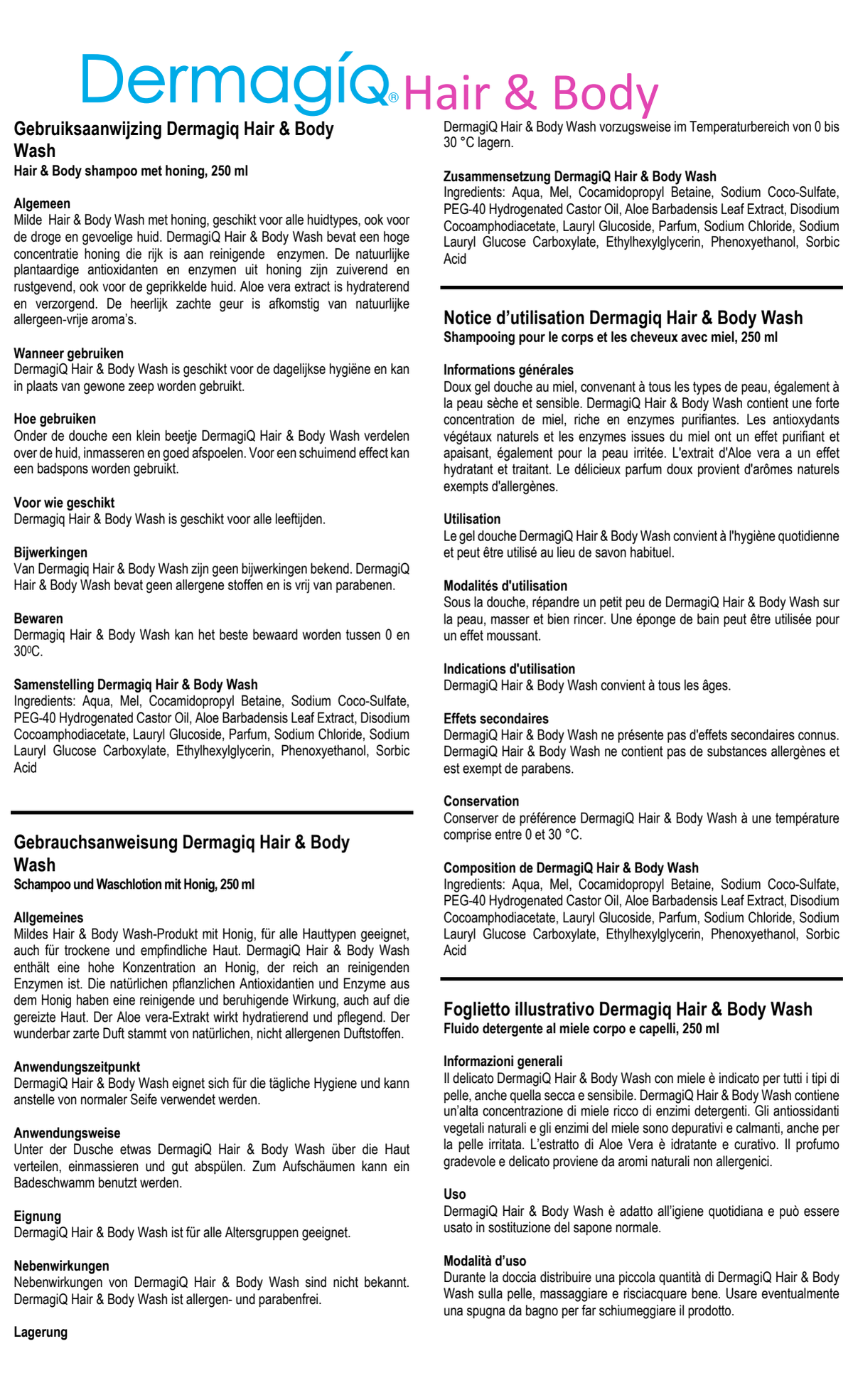 Hair & Body Wash afbeelding van document #1, info_folder