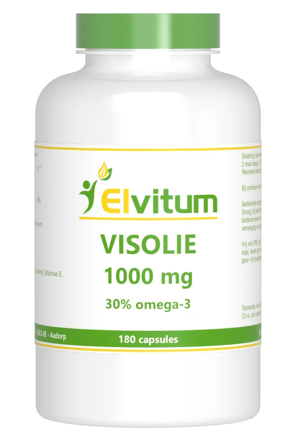 Elvitum Visolie 1000mg Capsules 180CP