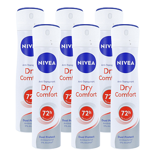 Nivea Dry Comfort Deodorant Spray Multiverpakking 6x150ML