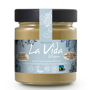 La Vida Vegan Witte Hazelnootpasta 200GR