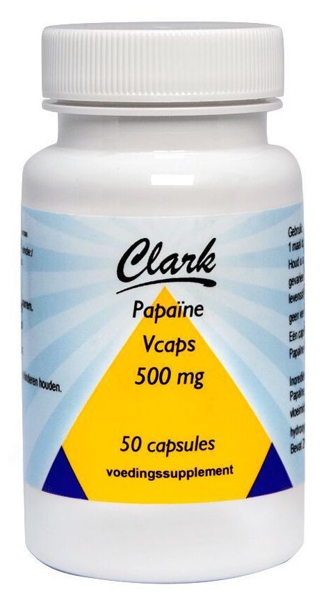 Clark Papaine 500mg Capsules 50CP