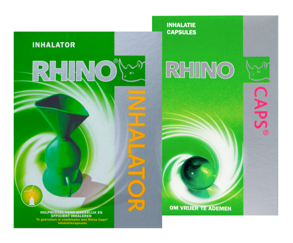 Rhino Inhalator en Caps Combiset afbeelding