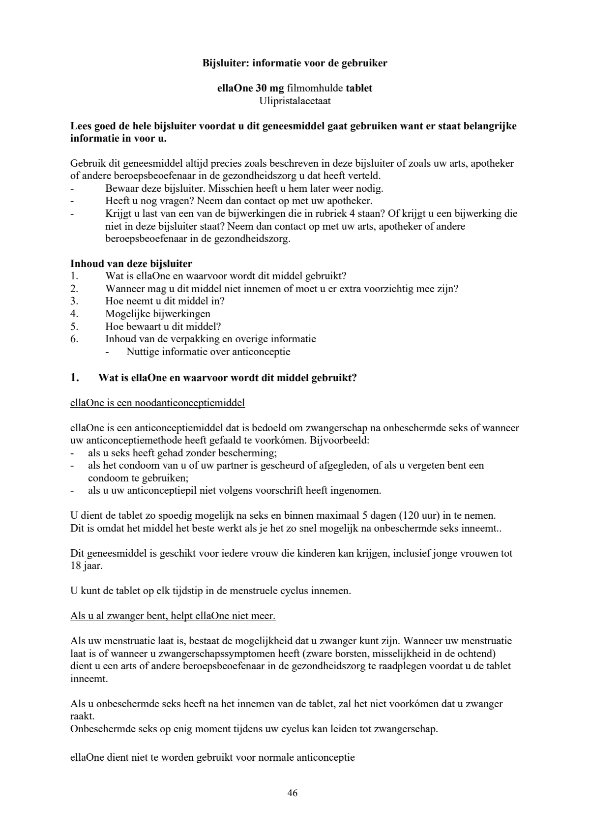 Noodanticonceptie Tablet afbeelding van document #46, leaflet
