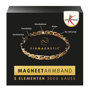 Lucovitaal Yinmagnetic Magneet Armband Goud 1ST