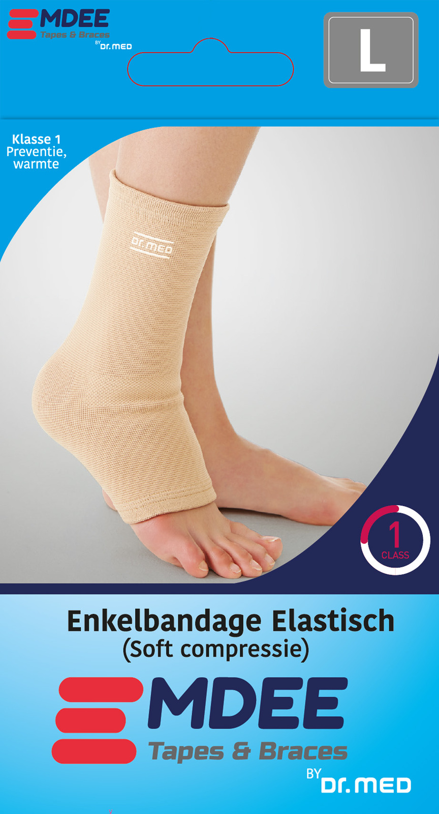 Emdee Enkelbandage Elastisch Maat L afbeelding