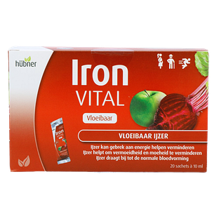 Hubner Iron Vital F Vloeibaar Ijzer Sachet 20ST Hubner Iron Vital F Vloeibaar Ijzer Sachet 20ST