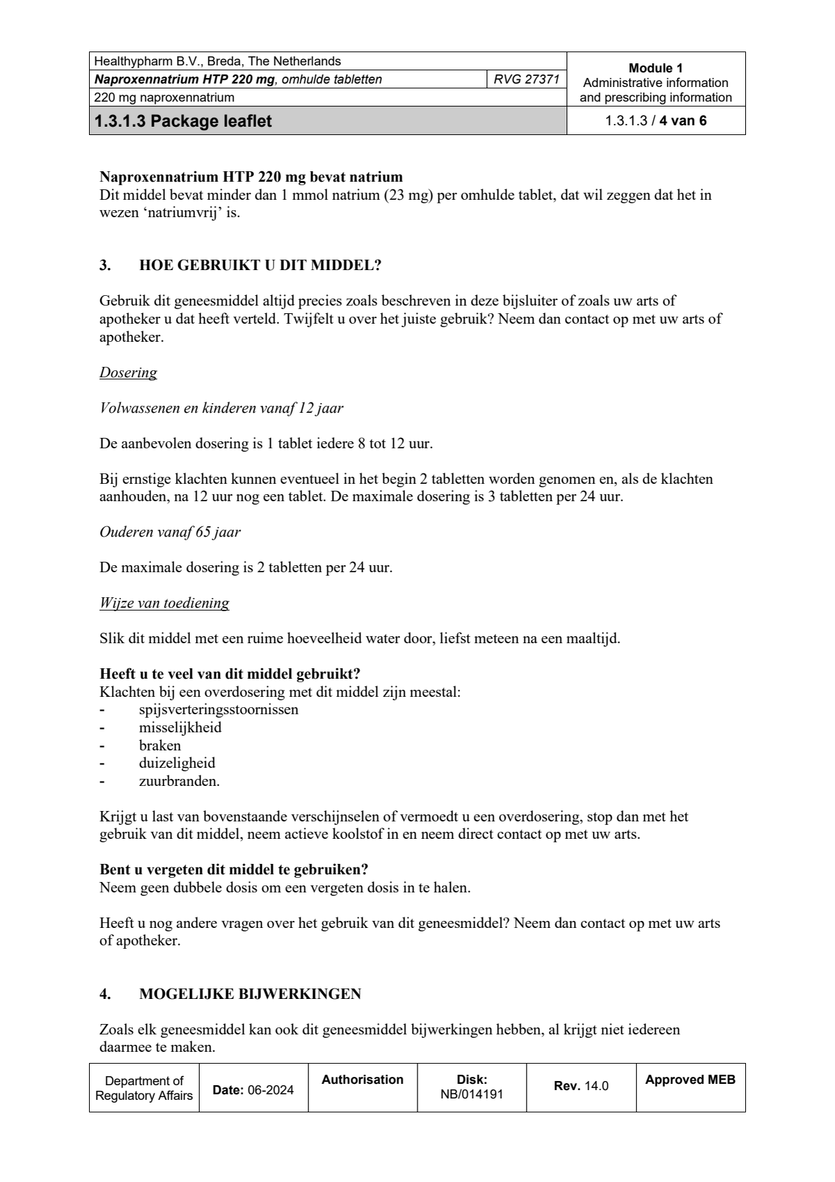 Naproxennatrium 220mg Tabletten afbeelding van document #4, leaflet