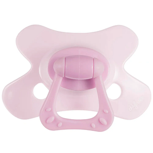 Difrax Dental Fopspeen Coral Pink 12M+ 1ST