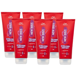Wella New Wave Ultra Strong Power Hold Gel Voordeelverpakking 6x200ML