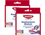 HeltiQ Gaaskompres Medium Duoverpakking 2x16ST
