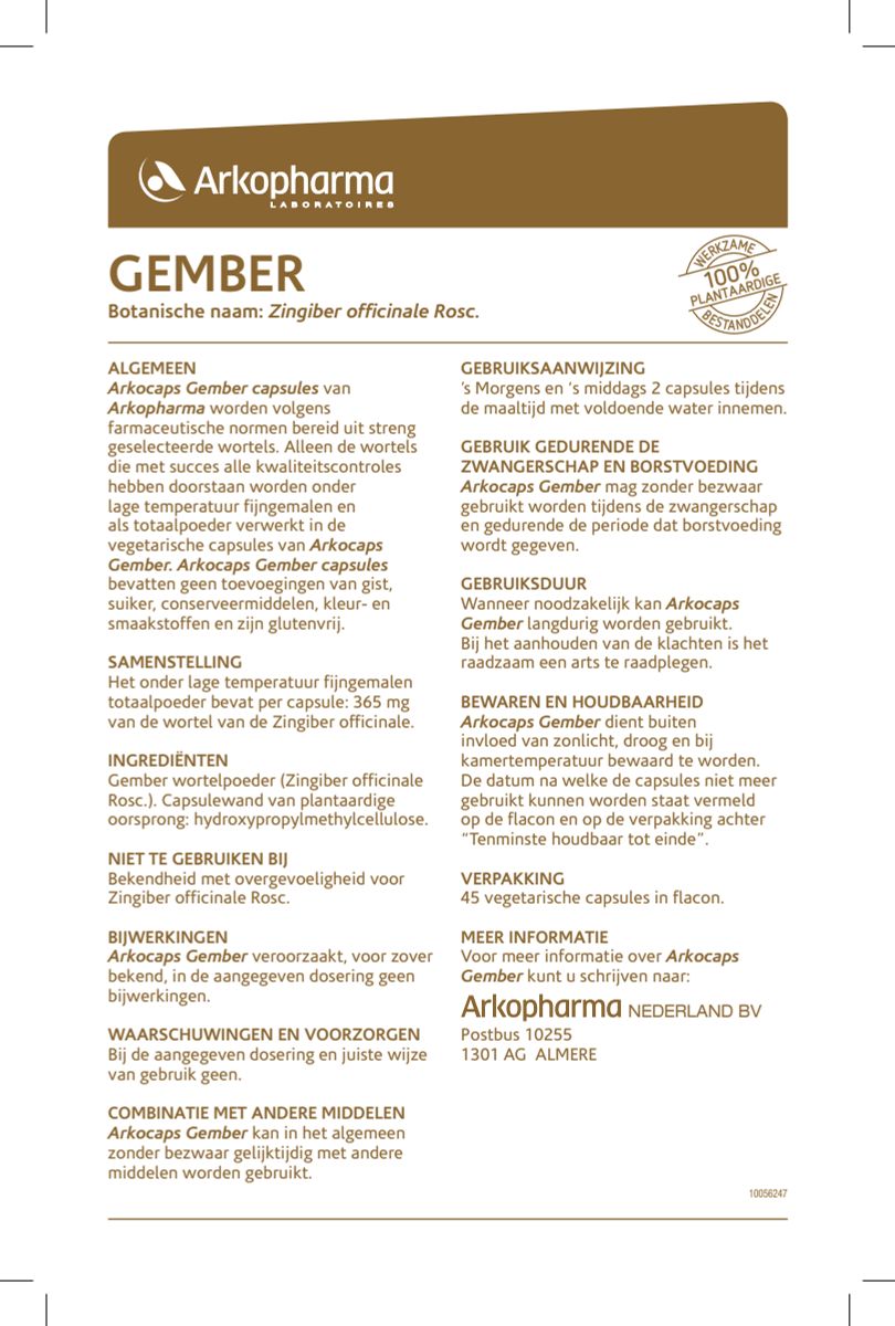 Gember Capsules afbeelding van document #1, instructions