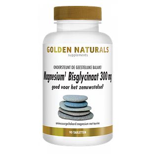 Golden Naturals Magnesium Bisglycinaat Tabletten 90VTB