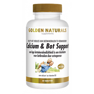 Golden Naturals Calcium & Bot Support Tabletten 60VTB Golden Naturals Calcium & Bot Support Tabletten 60VTB