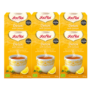 Yogi Tea Detox Met Citroen Voordeelverpakking 6x17ST Yogi Tea Detox Met Citroen Voordeelverpakking 6x17ST