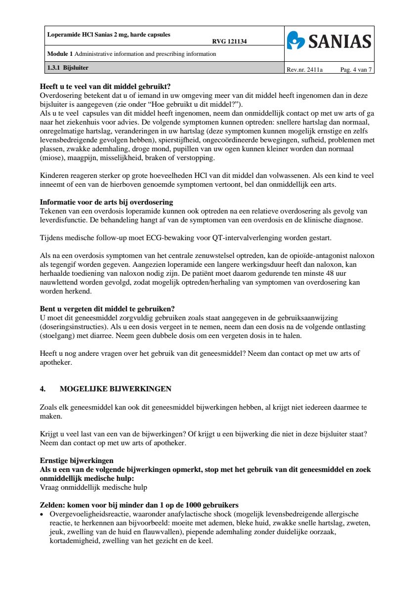 HCI Loperamide 2mg harde Capsules afbeelding van document #4, leaflet