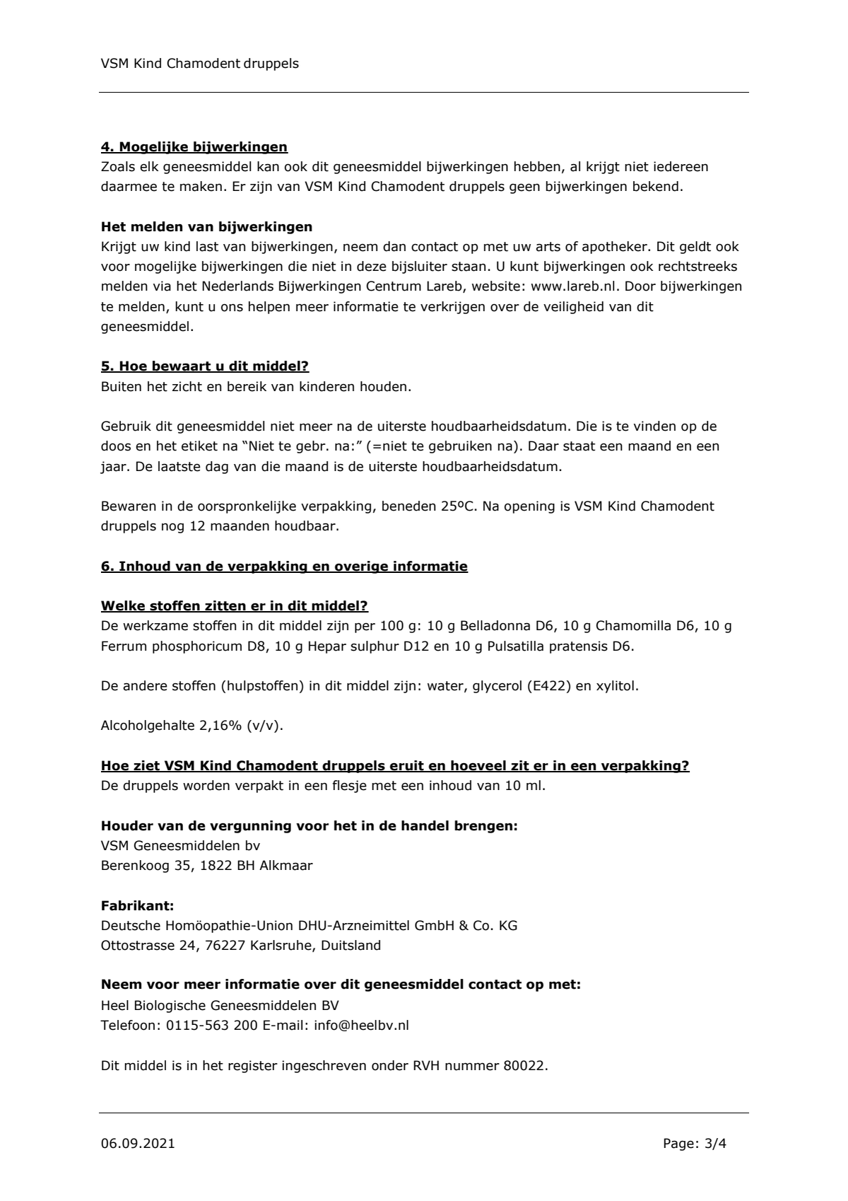Kind 0-3 Chamodent Druppels afbeelding van document #3, leaflet
